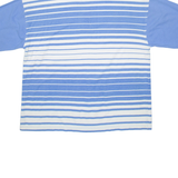 AVIREX Mens Polo Shirt Blue Striped XL