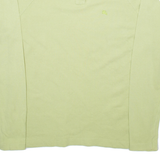BURBERRY Womens Polo Shirt Green Long Sleeve M