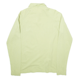 BURBERRY Womens Polo Shirt Green Long Sleeve M