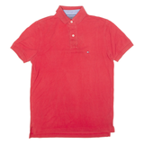 TOMMY HILFIGER Mens Polo Shirt Red S