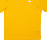 THE NORTH FACE Mens T-Shirt Yellow M