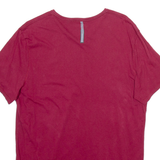 CALVIN KLEIN JEANS Mens T-Shirt Red V-Neck L
