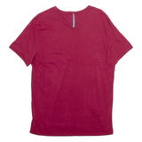 CALVIN KLEIN JEANS Mens T-Shirt Red V-Neck L
