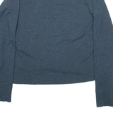 NIKE Womens T-Shirt Grey Long Sleeve S