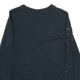 NIKE Womens T-Shirt Black Long Sleeve XS