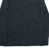 NIKE Womens T-Shirt Black Long Sleeve XS