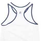 FILA Girls Vest White Sleeveless 9-10Y