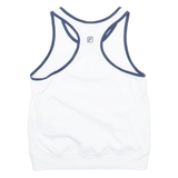 FILA Girls Vest White Sleeveless 9-10Y