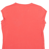 NIKE Womens T-Shirt Pink V-Neck L