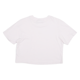 ADIDAS Cropped Womens T-Shirt Pink UK 16