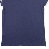 BENCH Womens T-Shirt Blue V-Neck UK 16