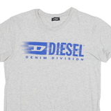 DIESEL Womens T-Shirt Grey UK 12