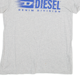 DIESEL Womens T-Shirt Grey UK 12