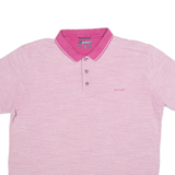 PIERRE CARDIN Mens Polo Shirt Red Spotted XL