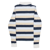 TOMMY HILFIGER Golf Womens Polo Shirt Blue Striped Long Sleeve S