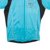SPIRO Cycling Full Zip Mens Jersey Blue L