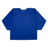 CCM Mesh Mens T-Shirt Blue Long Sleeve V-Neck L