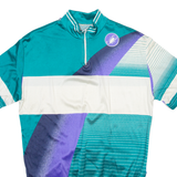 Cycling Mens Jersey Blue 1/4 Zip Nylon S