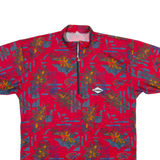 LOFFLER Cycling Mens T-Shirt Red 1/4 Zip L