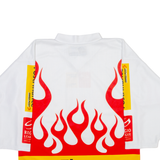 OCHSNER HOCKEY Mens T-Shirt White Long Sleeve V-Neck S