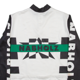 Cycling Mens Jersey White Long Sleeve 1/4 Zip M