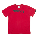 ADIDAS Mens T-Shirt Red M