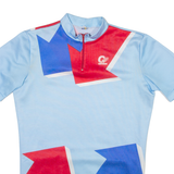 GERBER Cycling Mens Jersey Blue 1/4 Zip S