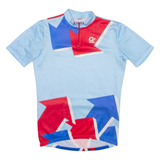 GERBER Cycling Mens Jersey Blue 1/4 Zip S