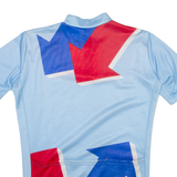 GERBER Cycling Mens Jersey Blue 1/4 Zip S