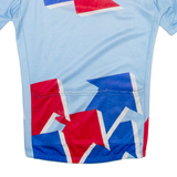 GERBER Cycling Mens Jersey Blue 1/4 Zip S