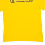 CHAMPION Mens T-Shirt Yellow S