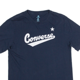 CONVERSE Mens T-Shirt Blue S