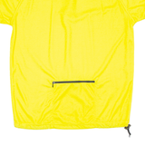 Bike Top Mens T-Shirt Yellow Button Neck M