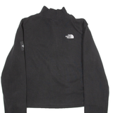 THE NORTH FACE Womens T-Shirt Black Long Sleeve 1/4 Zip M