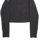 THE NORTH FACE Womens T-Shirt Black Long Sleeve 1/4 Zip M