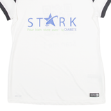 NIKE Mens T-Shirt White V-Neck M