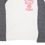 Franklin Marshall Varsity Womens T-Shirt Grey Long Sleeve USA L