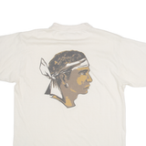 Mens T-Shirt Beige M