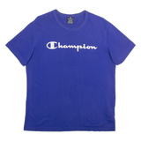 CHAMPION Mens T-Shirt Blue M