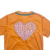 SNIPED Womens T-Shirt Orange L