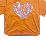 SNIPED Womens T-Shirt Orange L