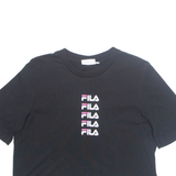 FILA Cropped Womens T-Shirt Black S