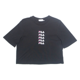 FILA Cropped Womens T-Shirt Black S