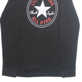 CONVERSE Boys T-Shirt Black Long Sleeve XL