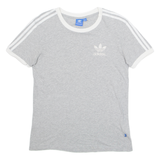 ADIDAS Womens T-Shirt Grey XS