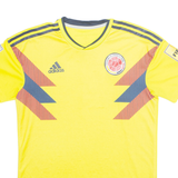 ADIDAS Columbia Mens Football Shirt T-Shirt Yellow M