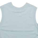 NIKE Cropped Womens Vest Blue Sleeveless S