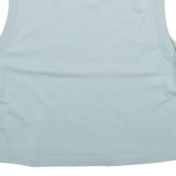 NIKE Cropped Womens Vest Blue Sleeveless S