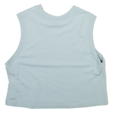 NIKE Cropped Womens Vest Blue Sleeveless S