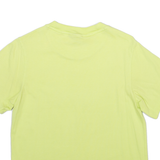 ADIDAS Cropped Womens T-Shirt Yellow UK 4